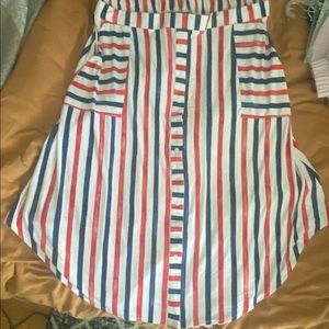 Lane Bryant: Never Worn, Red, White & Blue skirt with pockets!